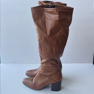 Franco Sarto Women’s L-Tribute Knee High Boots Saddle Tan Riding Style Sz 9.5M